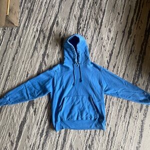 Champion Reverse Weave Medium Blue Hoodie